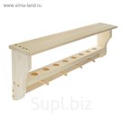 Полка-вешалка "Лотос" 4 крючка, 27х70х12см
