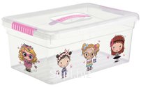 Ящик для хранения Kid's Box с ручкой 10л Девочки