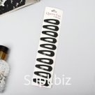 Невидимка для волос "Классика" (набор10 шт) 4 см, чёрный