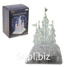 Пазл 3D кристаллический, «Сказочный замок», 105 деталей, световые и звуковые эффекты, работает от батареек