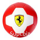 Мяч футбольный FERRARI р.5, PVC, цвет белый/красный