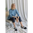 Рубашка свободного кроя, размер 42-44