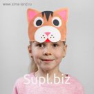 Карнавальная маска «Кот» на резинке, поролон