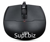 Мышь Оклик 147M V2 USB черный оптическая (2000dpi) USB для ноутбука (4but)
