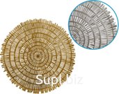 PVC Placemat Circles Size: 38cm Color: Assorted