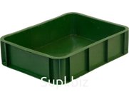 Ящик сплошной 430×330×110 мм, объем 12 л., арт.: 405, зелёный, код: 00433