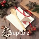 Новогодний подарочный набор Доляна "Чудес в новом году": белое полотенце 35х60см, хл 100%, вафля 220г/м2