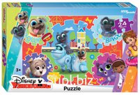 Пазл Steppuzzle 24 maxi Disney Junior Дружные мопсы арт.90075