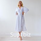 Халат женский KAFTAN "Сердечки", серый,  р.40-42