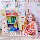 Игрушечный кукольный домик «София» с 13 предметами мебели
