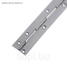 Петля рояльная, 250 мм, без покрытия, 100 шт