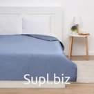 Пододеяльник евро «Этель» Blue lake, 200×215 см, мако-сатин