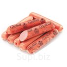 Колбасное изделие вареное из мяса цыплят-бройлеров высшего сорта охлажденное СОСИСКИ ЛАКОМЫЕ, газ