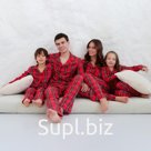 Пижама мужская (рубашка, брюки) KAFTAN «Клетка», размер 50