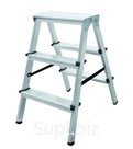 Стремянка алюминиевая двухсторонняя Новая Высота 3 ступени (арт. 1120203)