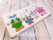 Конструктор-персонаж "Семья белых медведей"