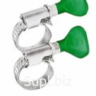 Хомут червячный 20-32-0,7 мм, с ключом W (упак. 50 шт)  REXANT