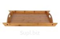 Поднос деревянный 26х31см с бортами и ручками