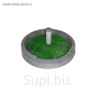 Туалет для собак мелких пород, пластик, круг D50 х 7, искусств. травка, микс