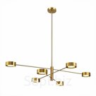 Светильник потолочный St Luce. SL6504.302.06. Vico. 6х5 Вт, LED, 3000K, 1365 Lm, 120х120х100 см, цвет латунь