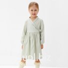 Платье для девочки MINAKU: Cotton collection цвет фисташковый, рост 92 см