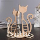 Подставка для украшений "Котики", 23×16×0,3 см