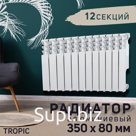 Радиатор Tropic 350x80 мм алюминиевый, 12 секций