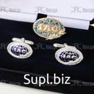 Запонки и брошь IAC