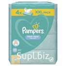 Салфетки влажные детские «Pampers» Fresh clean, quattro xxl, 4х80 шт