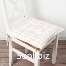 Подушка "Этель" "Bright cage" 40х40 см, 100% хл, рогожка 186 г/м2