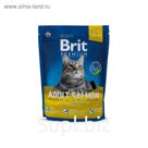 Сухой корм Brit Premium Сat adult salmon для кошек, лосось, 300 г
