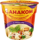 Картофельное пюре "Анаком" в стаканах (40 гр) с гренками