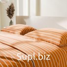 Постельное бельё 1.5-спальное «Этель» Mustard stripes, поплин
