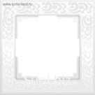 Рамка на 1 пост  WL05-Frame-01-white, цвет белый