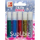 Гель с блестками Луч "Блеск" 05 цветов, 5мл, блистер