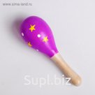 Деревянная музыкальная игрушка «Маракасы мини» 11,5 см, МИКС