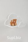 Children's wooden wall shelf "Cloud" 50 cm Mega Toys Article: 70052
