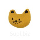 Нашивная декоративная кошка,5x4см 2шт/упак (желтый)