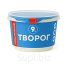 Творог с массовой долей жира 9% 250 гр. пласт.стак. с фольгированной крышкой