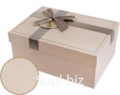 Коробка подарочная 19,5х13,5х7,5см Цвет: персик