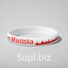 Силиконовый браслет Mother Russia, цвет красно-белый