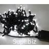 Гирлянда нить электрическая 140 LED белые , 9м., чёрный провод, (86-386)