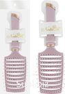 NataM wide air-blown massage comb. Color: ash rose.