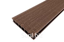 Террасная доска Deckron (Декрон) WoodLike с 3D тиснением, 153*28*6000мм, коричневый, П7