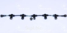 Разветвитель Rich LED, провод черный, 5 лучей, для нитей 20 м, 3 pin, RL-SC3/5-B