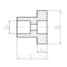 Латунный ниппель 6x100 мм 556-01.111-01