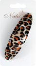 Leopard Hair Clip Size: 9.5 x 2.5 x 1.5 cm Color: Cream