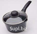 Ковш 1,3 л несъемная ручка с крышкой; Артикул: ПЗ1К/КР/М
