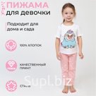 Пижама детская для девочки KAFTAN "Мопс" рост 86-92 (28)