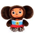 Музыкальная мягкая игрушка «Чебурашка в футболке флаг»